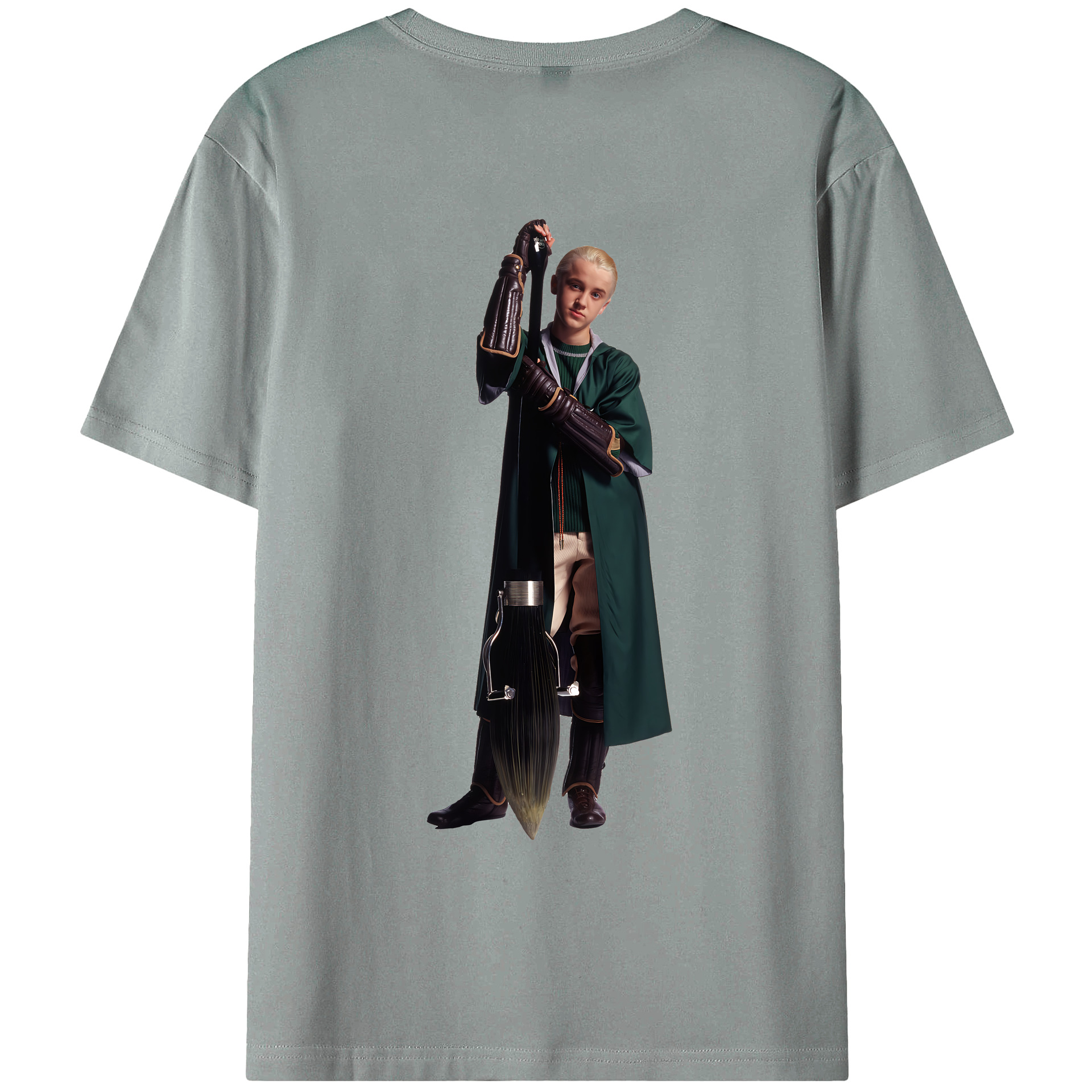 （画像用） Harry Potter ハリー・ポッターシリーズ 綿100％ メンズ半袖Tシャツ（バックプリント） 通気性